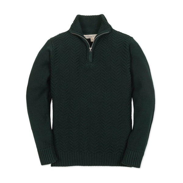 organic-half-zip-cable-sweater Hope & Henry - Sophia's StyleSweaters-1